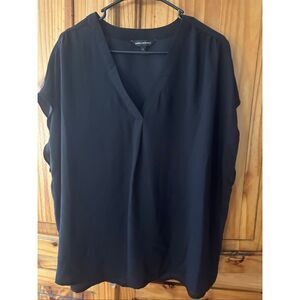 Banana Republic Black Vneck Blouse